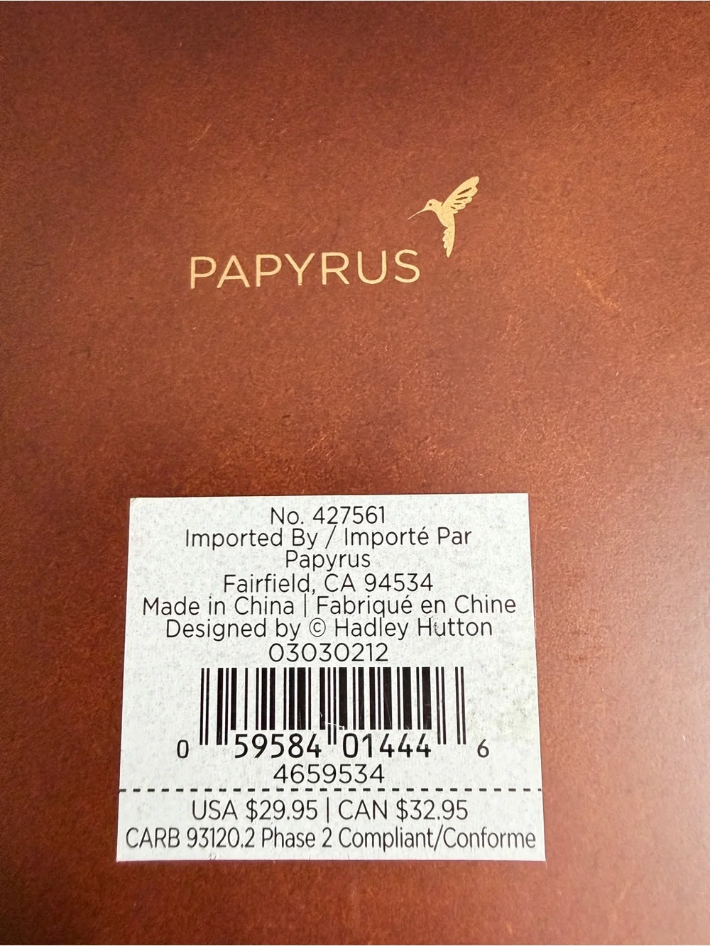 Papyrus Floral Keepsake Box with Cards